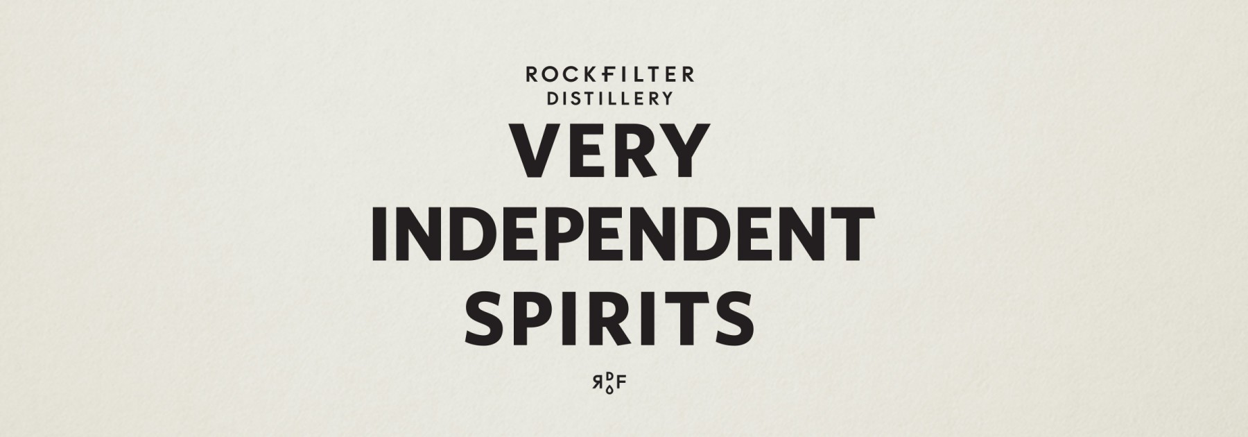 RockFilter Distillery branding and typography by Werner Design Werks