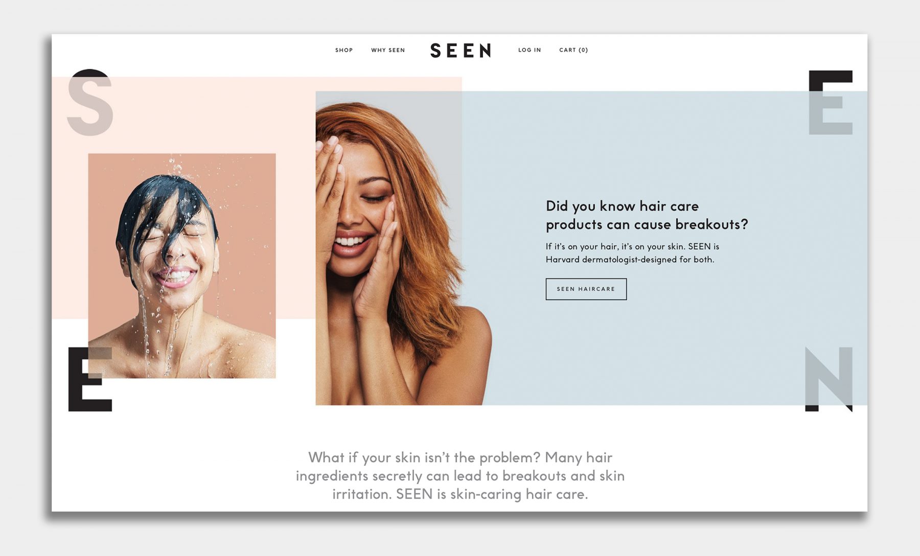 SEEN website and branding designed by Werner Design Werks