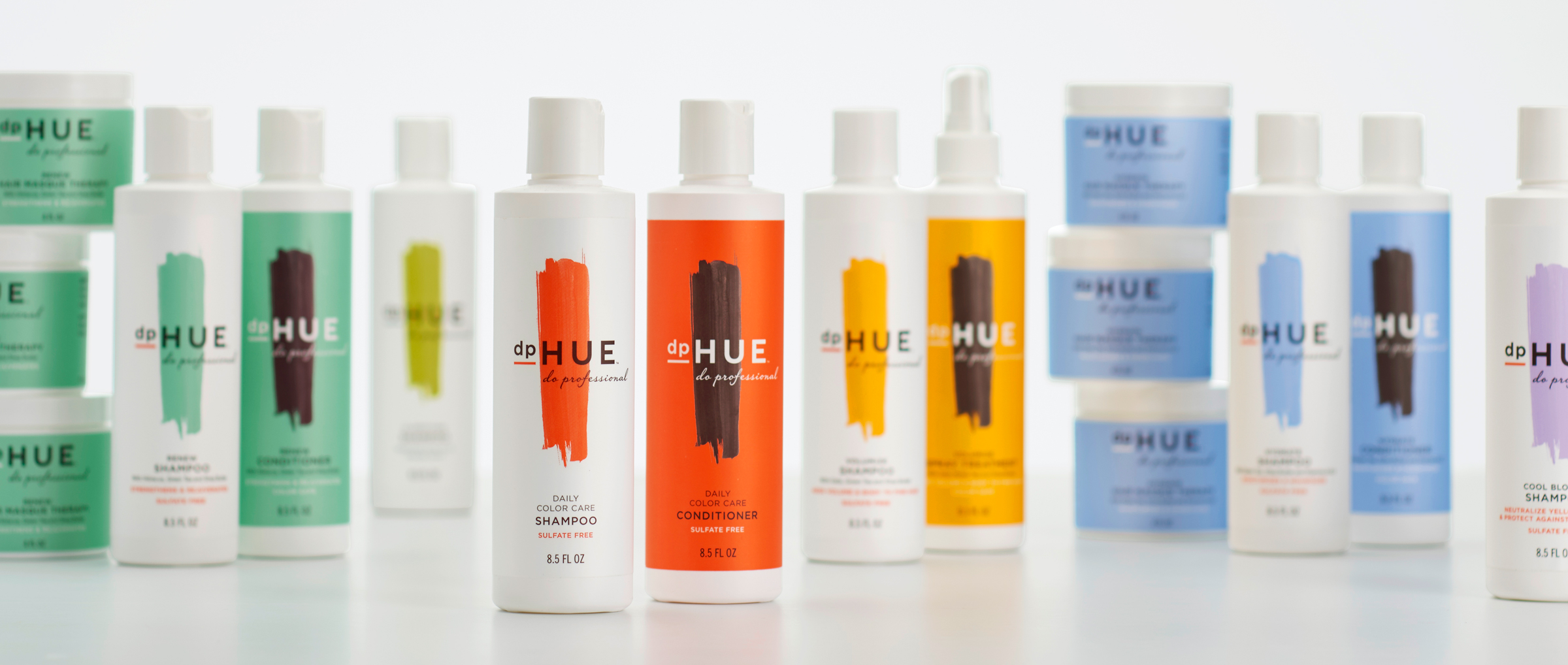 dpHue hair care packaging by Werner Design Werks
