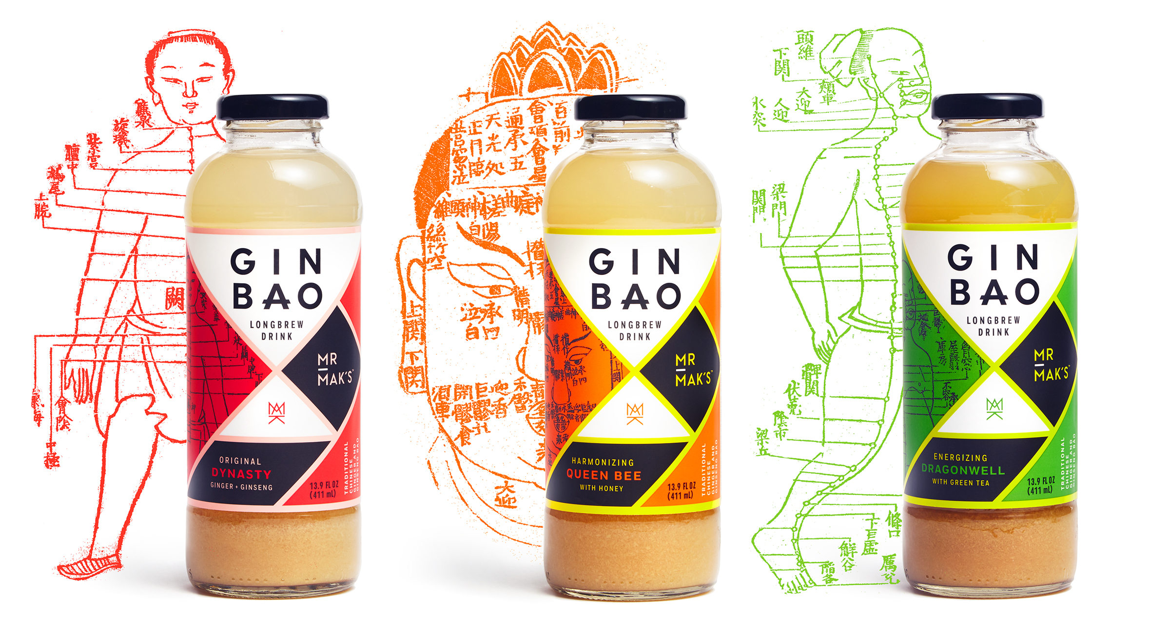 Mr. Mak's Ginbao packaging by Werner Design Werks